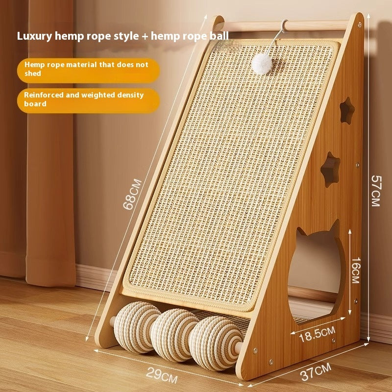 Vertical Wear-resistant Non-chip Wall-sticking Cat Scratch Board
