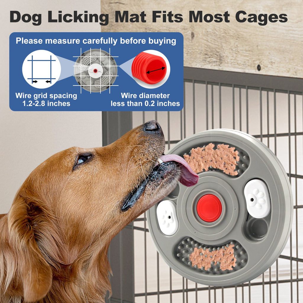 Dog Slow Feeder Device Pet Anti Suffocation Bowl 2 In 1 Treat Puzzle & Lick Mat Anti Slip And Large Capacity Feeder Pet Supplies