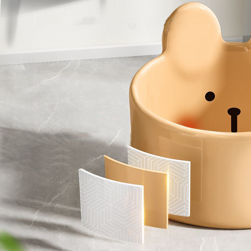 Cute Small Pet Ceramic Bowl Cat Food Bowl Dog Bowl Cat Food Bowl Water Bowl Slant Bowl Pet Supplies