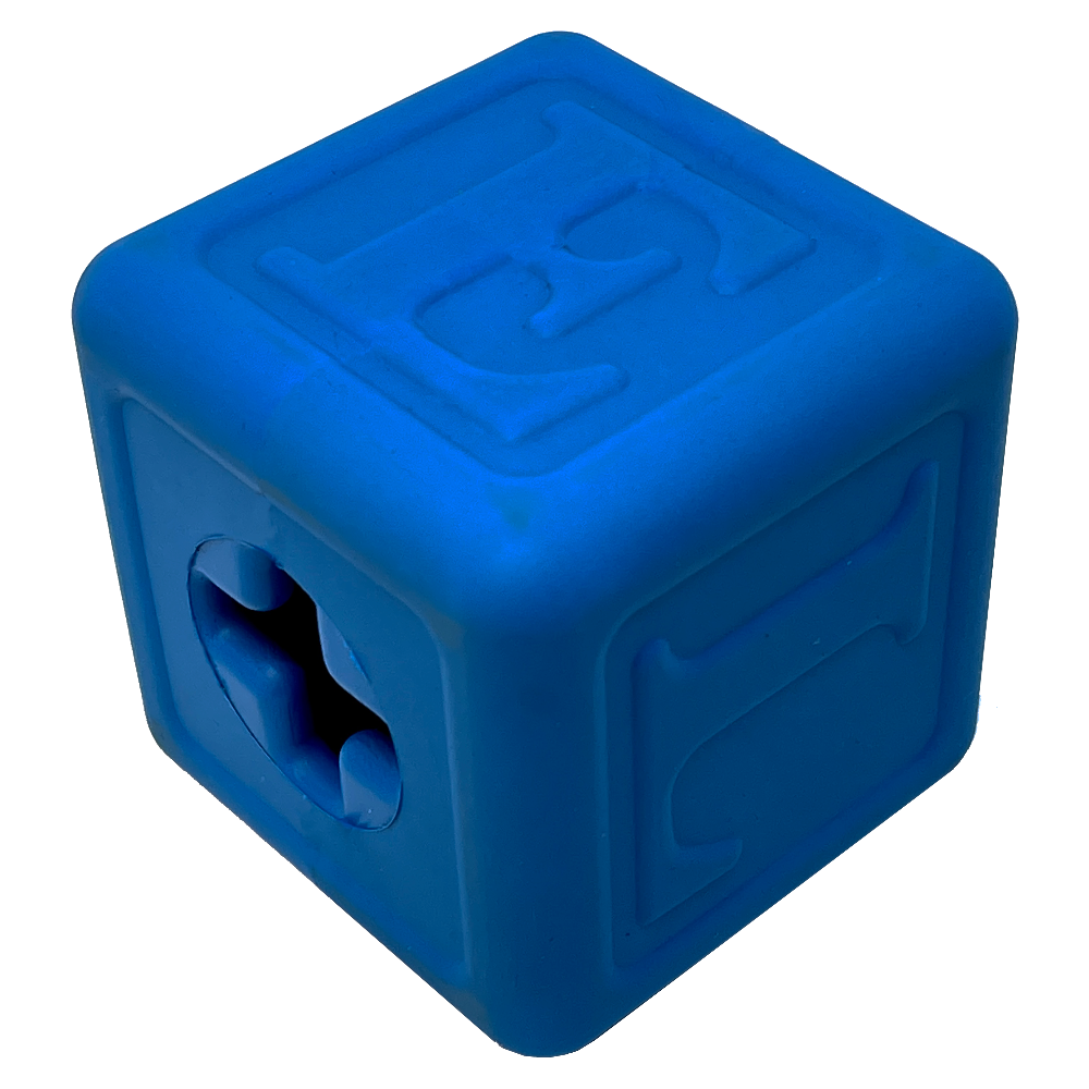 Love Cube eDispenser - Durable Rubber Chew Toy & Treat Dispenser | USA Made