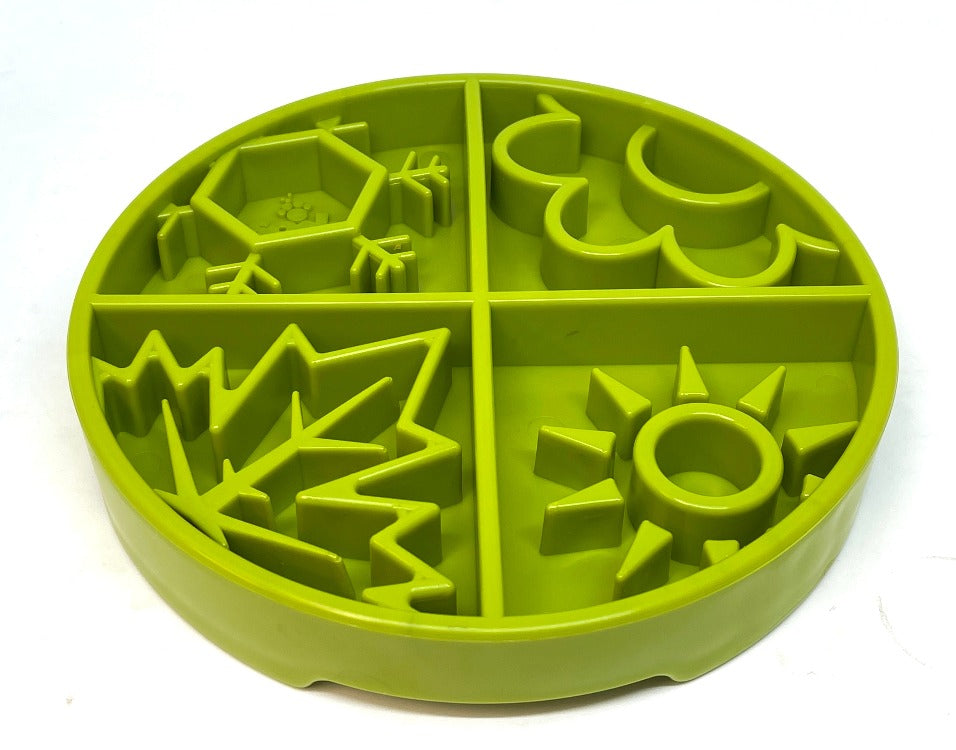 Four Seasons eTray - Shallow Slow Feeder Dog Bowl for Enrichment | USA Made