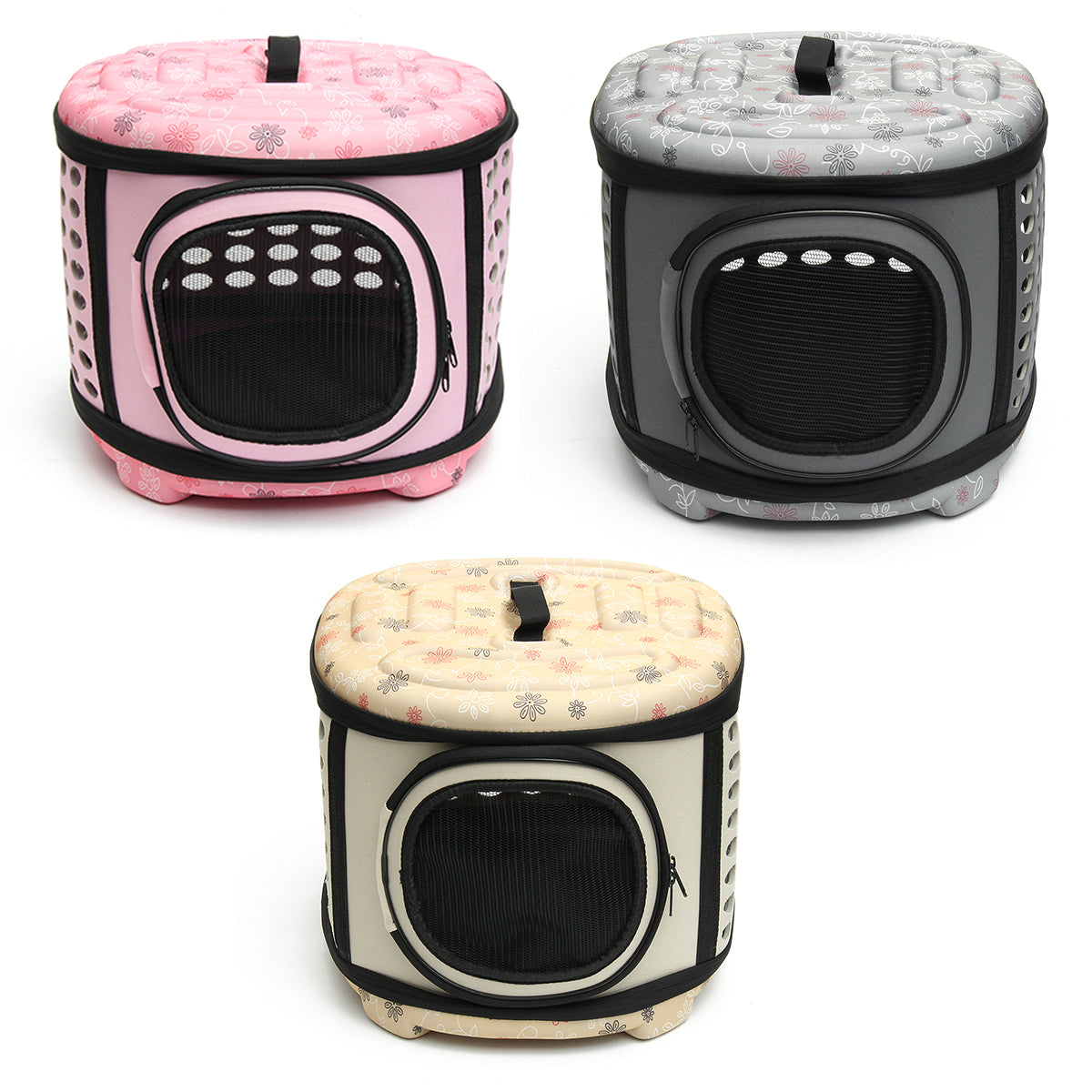 Foldable Pet Dog Cat Puppy Handbag Carrier Cage
