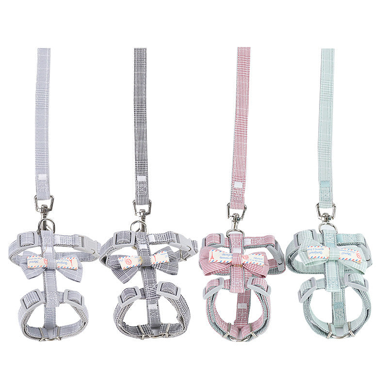 Bow Cat Pulling Rope Anti Breaking Loose Adjustable