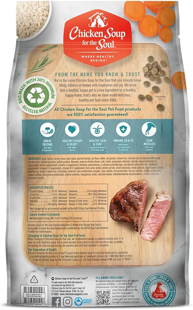 Chicken Soup Adult Beef and Brown Rice Dog Food