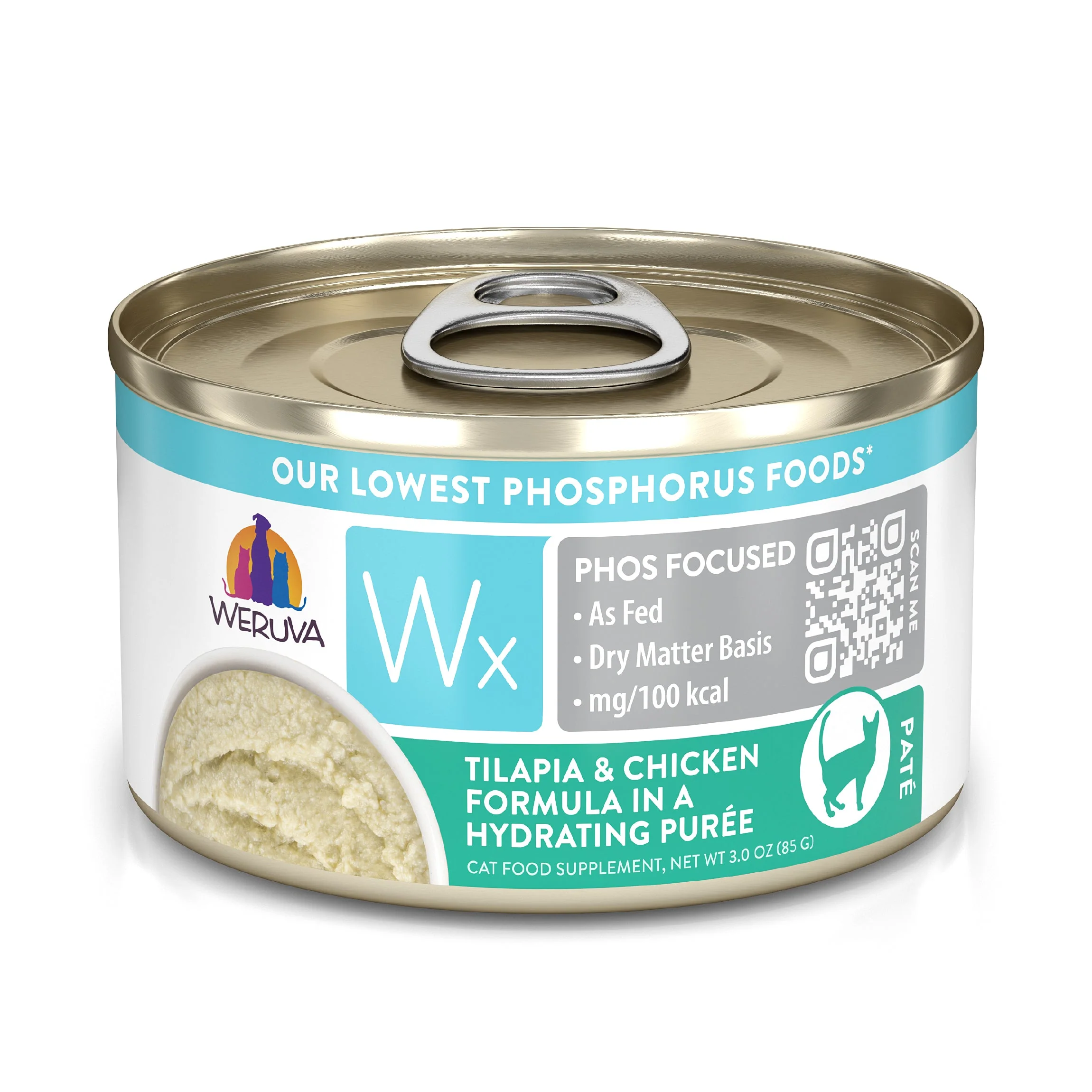 Weruva WX Tilapia and Chicken Wet Cat Food (3oz)