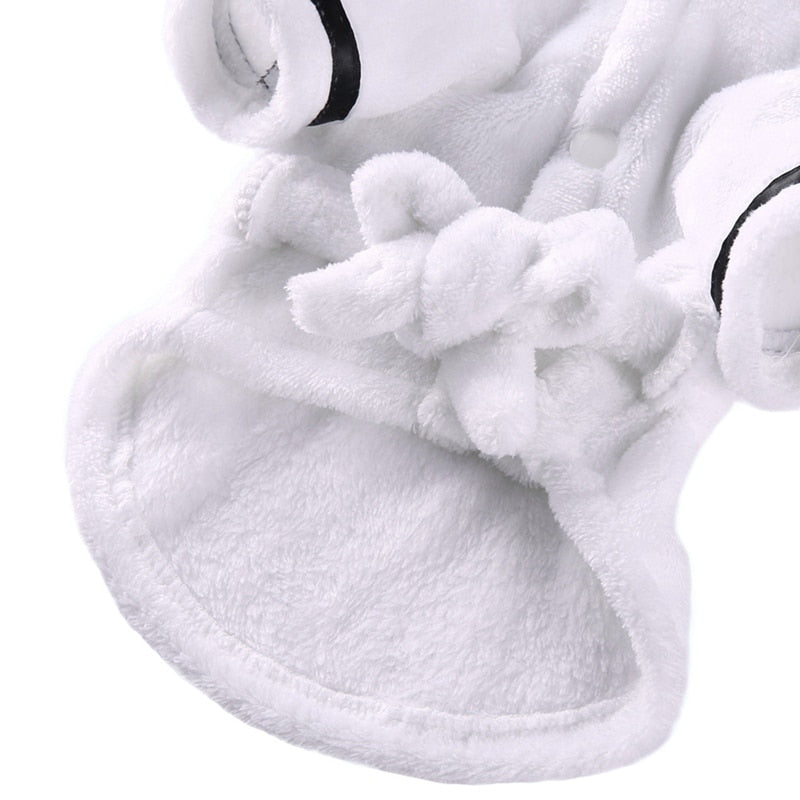 Luxury Soft Pet Dog Puppy Hooded Bathrobe